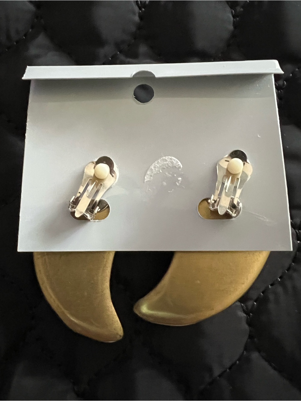 Gold & Silver Teardrop Statement Earrings Style Givenchy 1980 - Picture 2 of 2